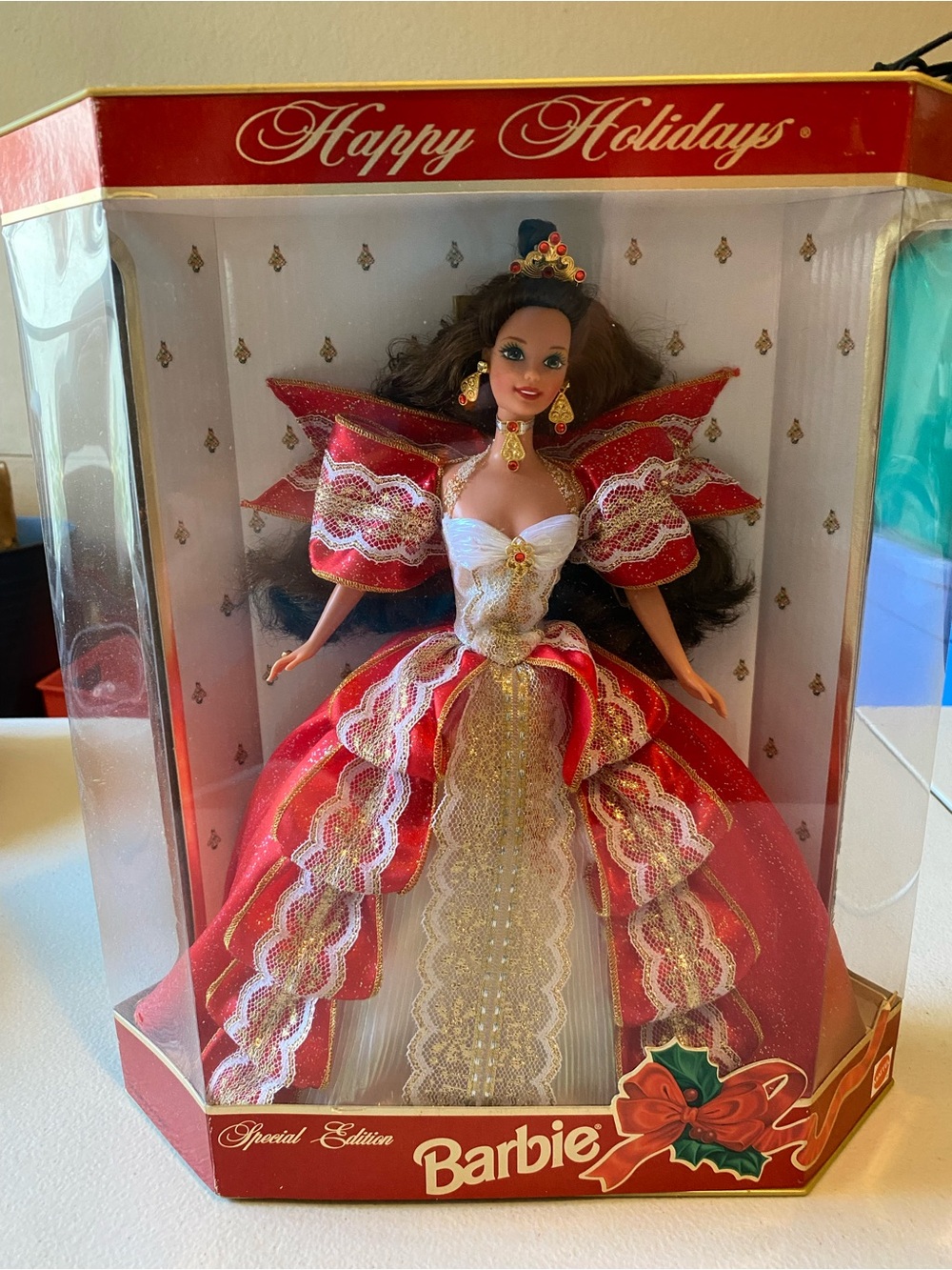 Vintage 1997 10th Anniversary Happy Holidays Barbie
